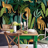 Trendy Leopards Safari  Wallpaper